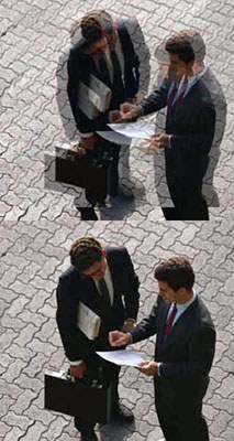 Before and after correction with StableEyes